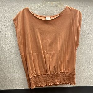 A New Day Smocked Waist Top Size Large